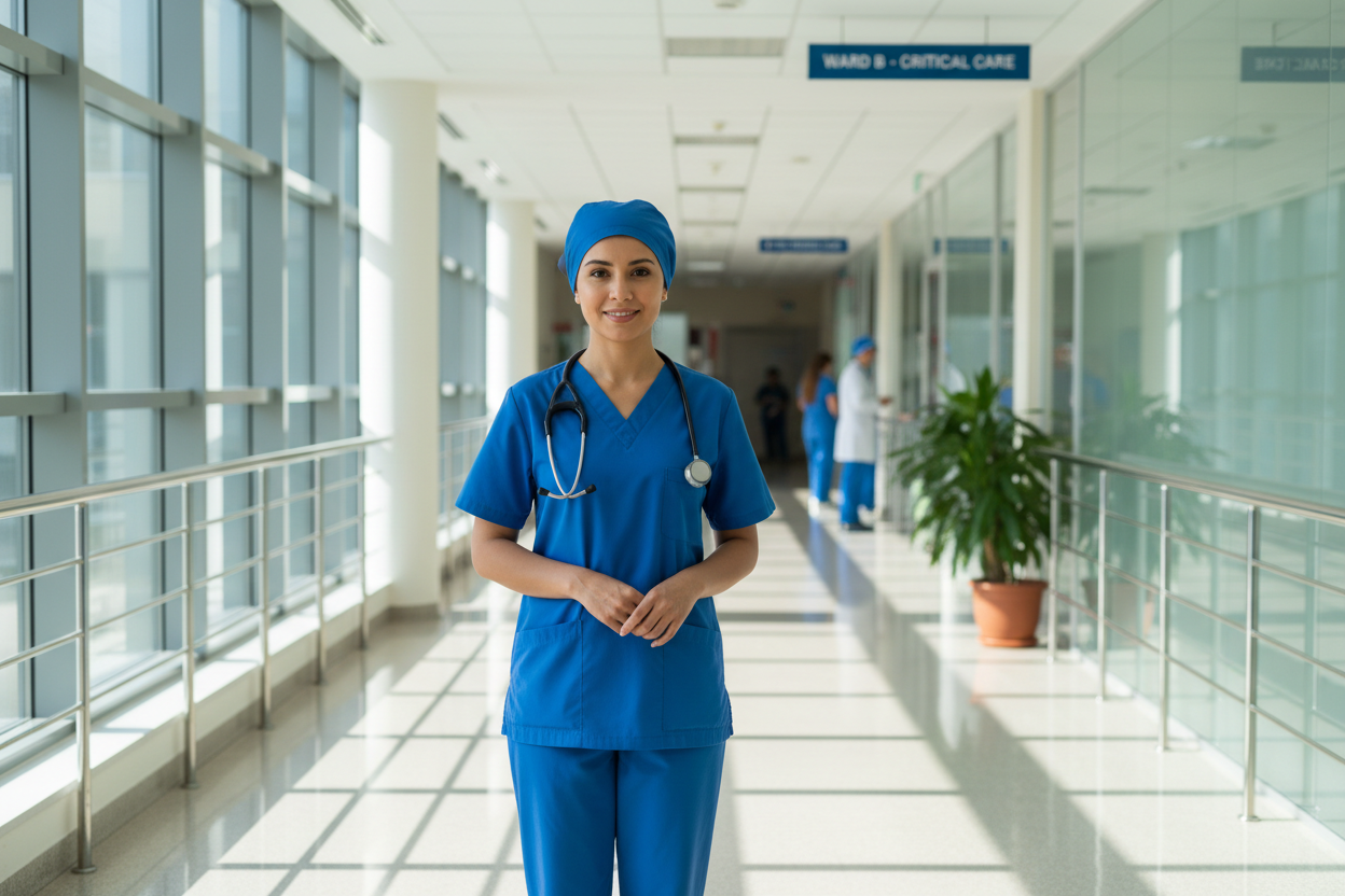 A nurse in hospital 